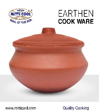 CLAY BIRYANI POT (1 LTR )